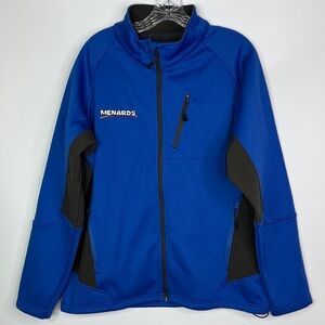 Menards Blue Full Zip Jacket Size Large Men's